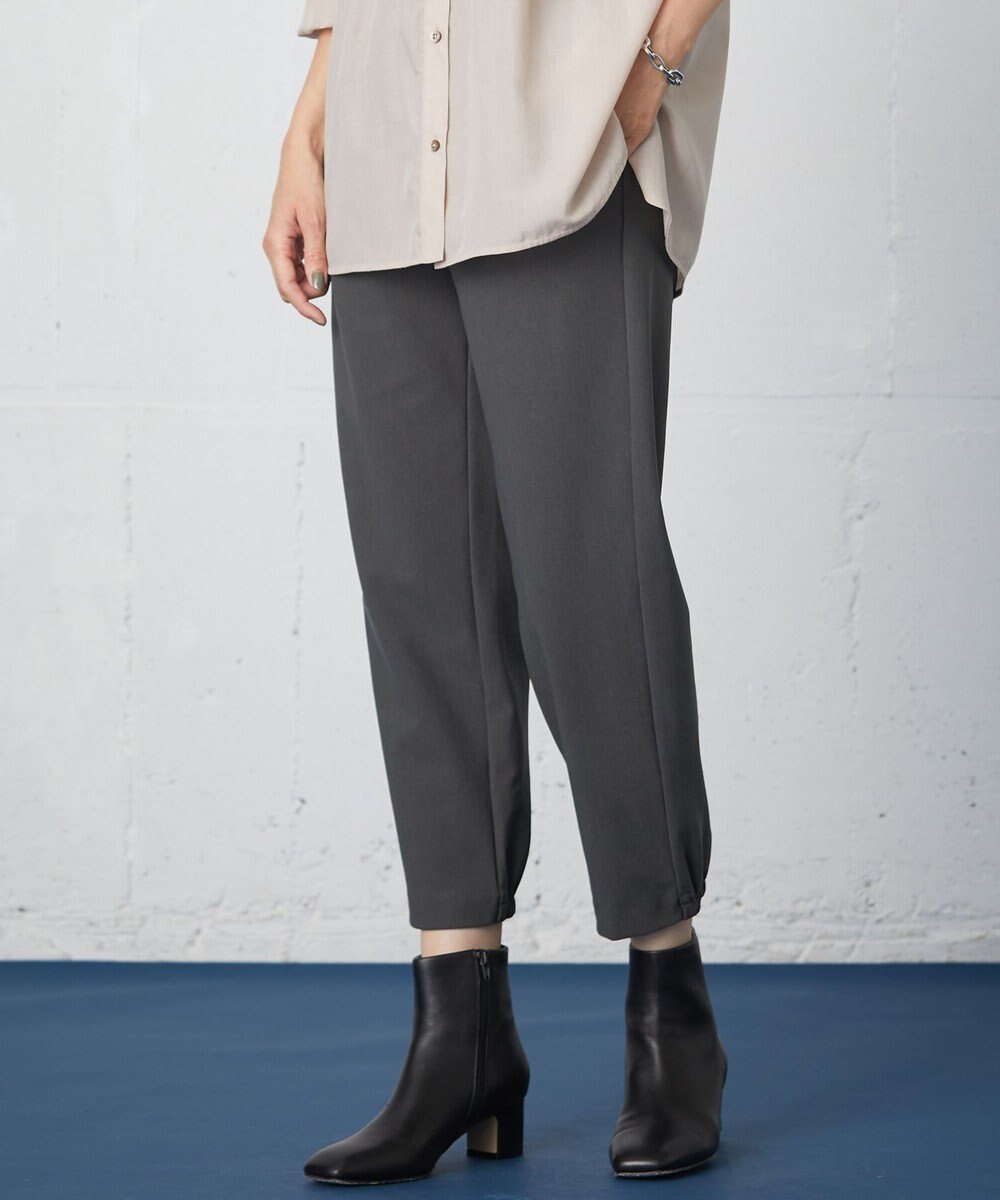 J.PRESS LADIES 【洗える】ストレッチピケジャージー パンツ 