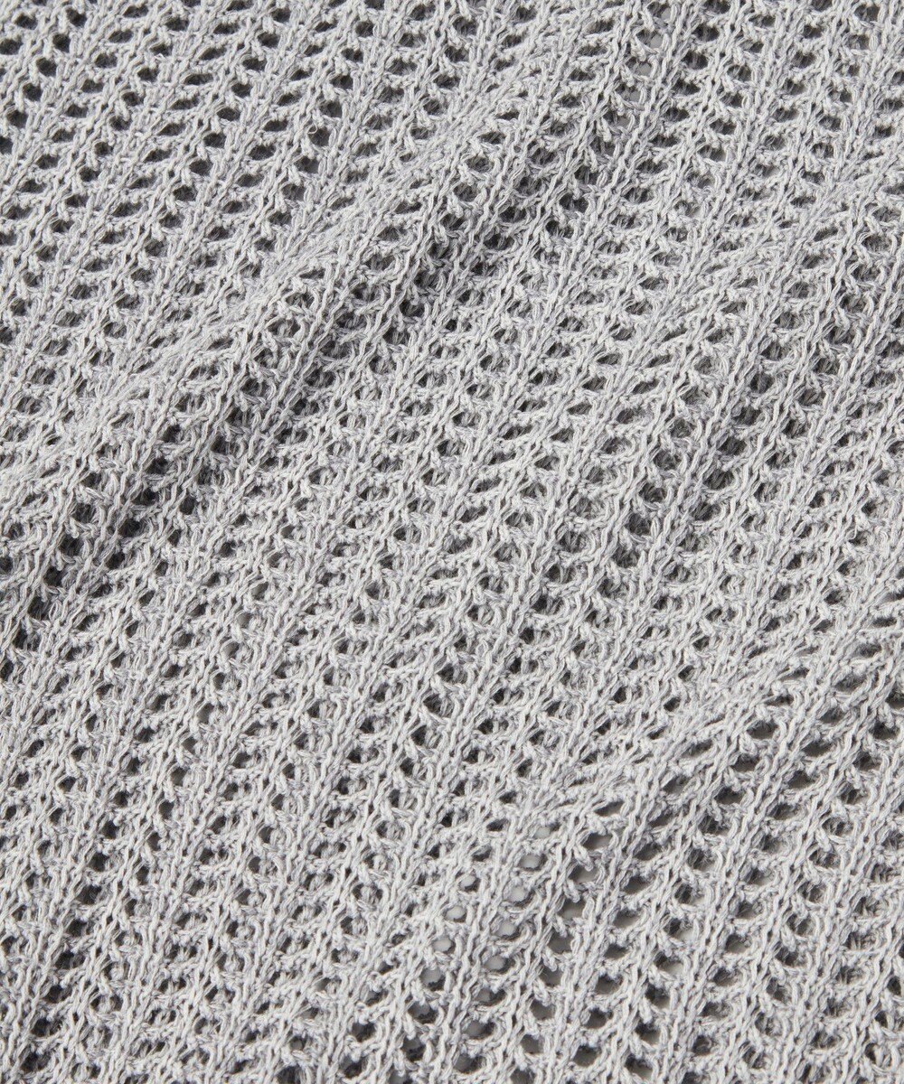 TOQUE 25SS新作〈大草直子さんアドバイザー〉【天然素材】シルク×コットン粗メッシュニットノースリーブ 