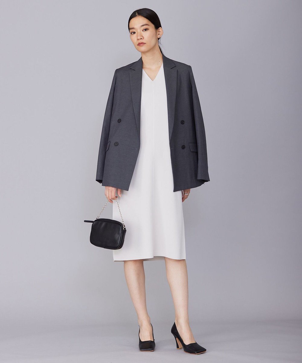 ICB 【セットアップ対応・洗える】 LooseWeave ダブルブレストジャケット 