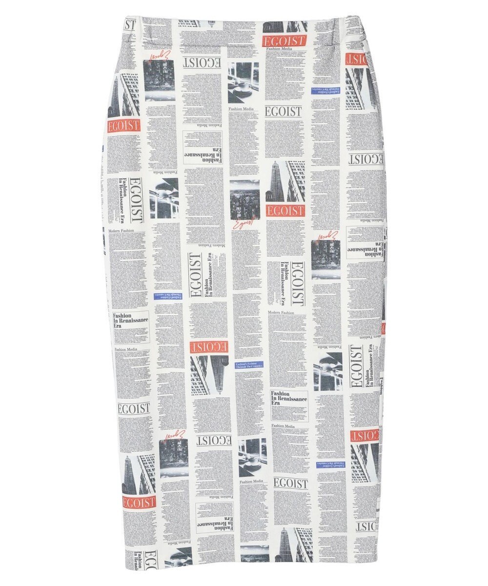 Green Parks ＥＧＯＩＳＴ　マガジンプリントスカート 