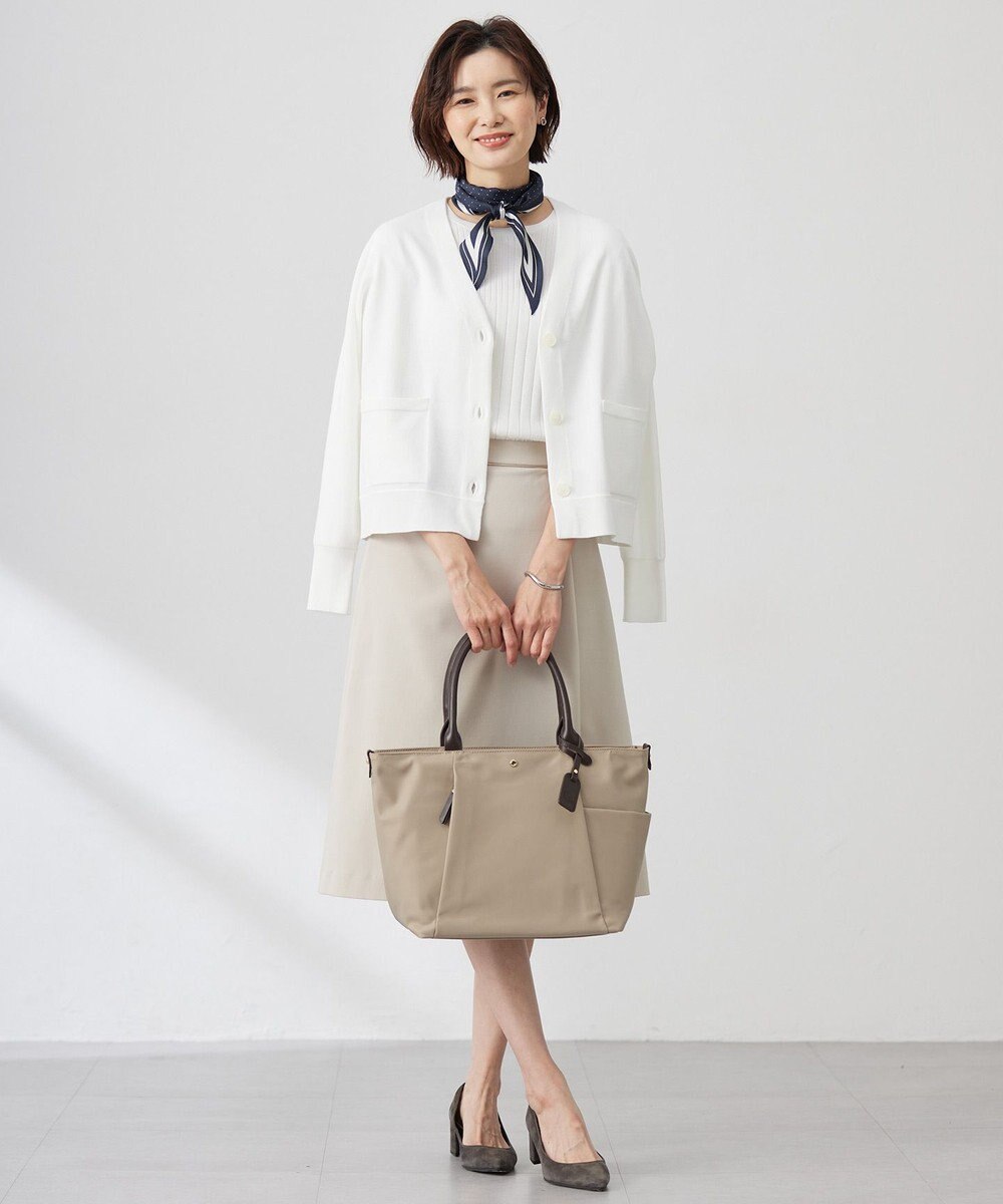 J.PRESS LADIES L 【洗える】Cotton Acetate ドルマンスリーブ カーディガン 