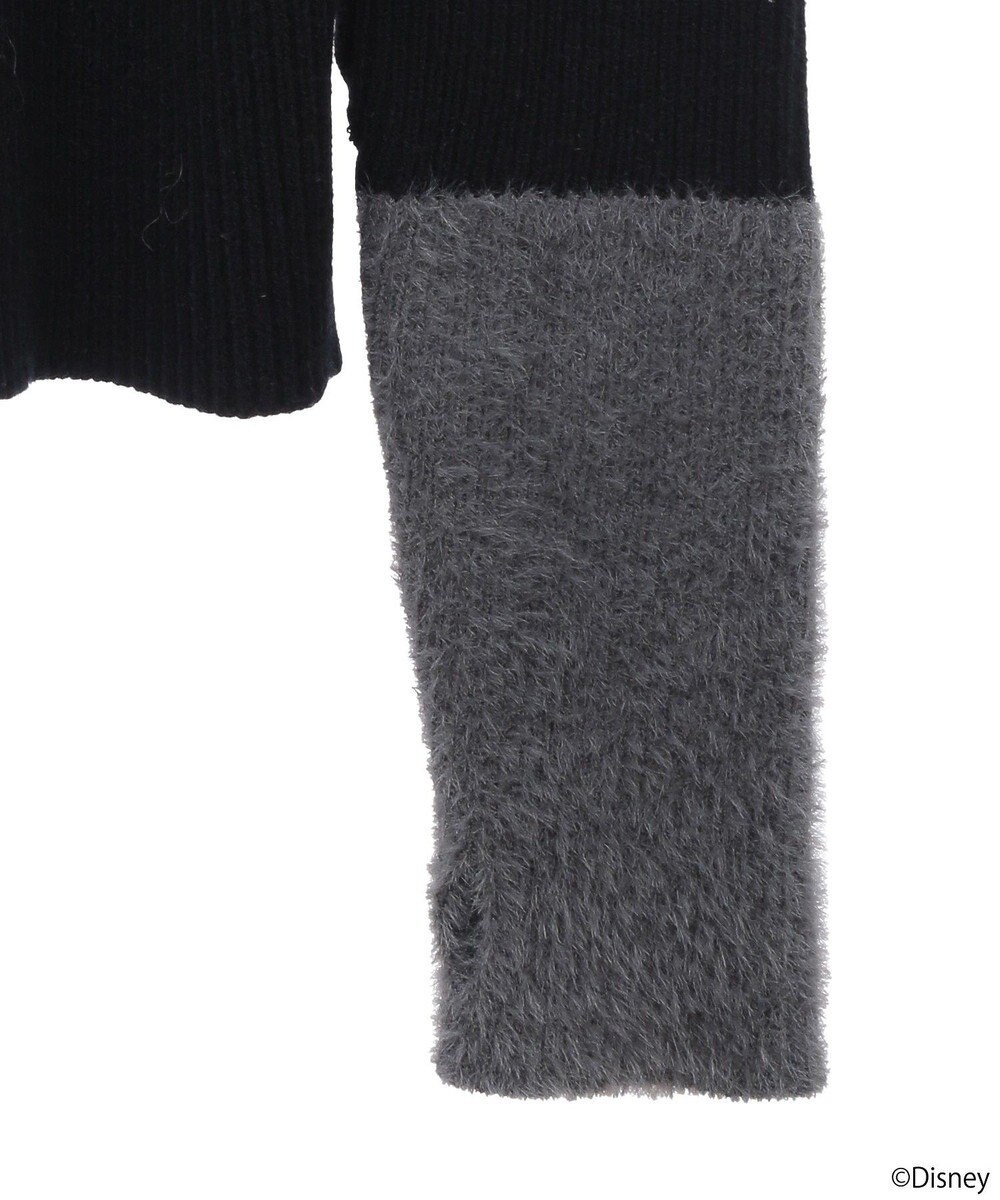 earth music&ecology Ｄｉｓｎｅｙ／フィガロ刺繍袖フェザーニット 