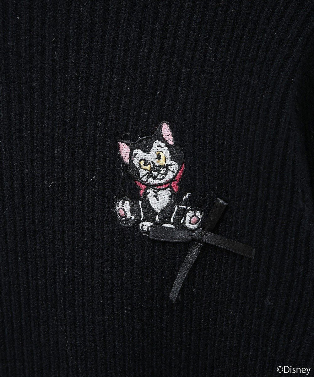 earth music&ecology Ｄｉｓｎｅｙ／フィガロ刺繍袖フェザーニット 