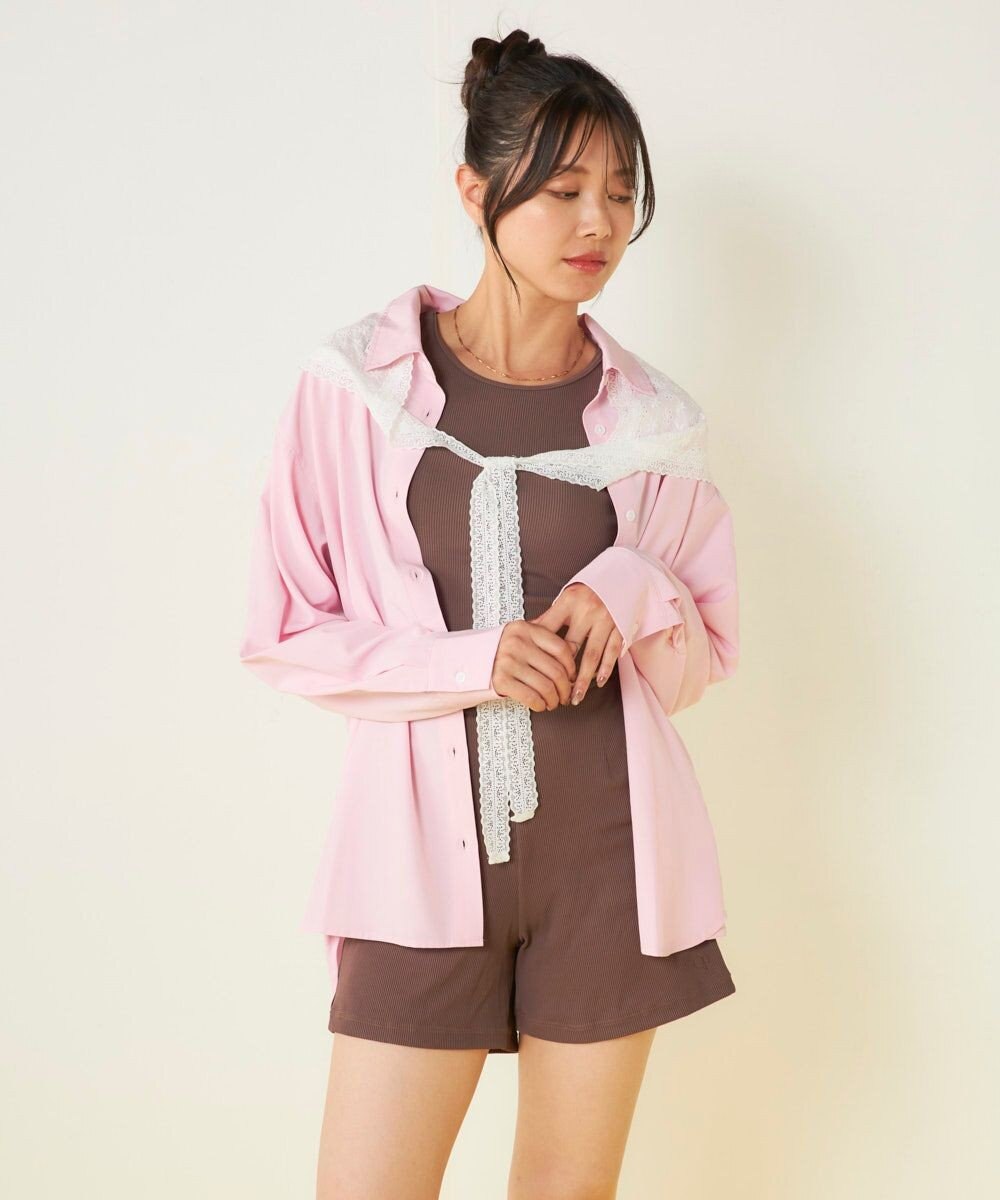 OP／FILA 【ocean pacific】デイリーオーバーサイズシャツ/UVカット 