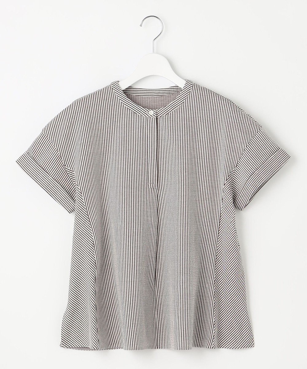 J.PRESS LADIES S 【洗える・抗菌防臭・吸水速乾】サッカージャージー フレンチスリーブ カットソー 