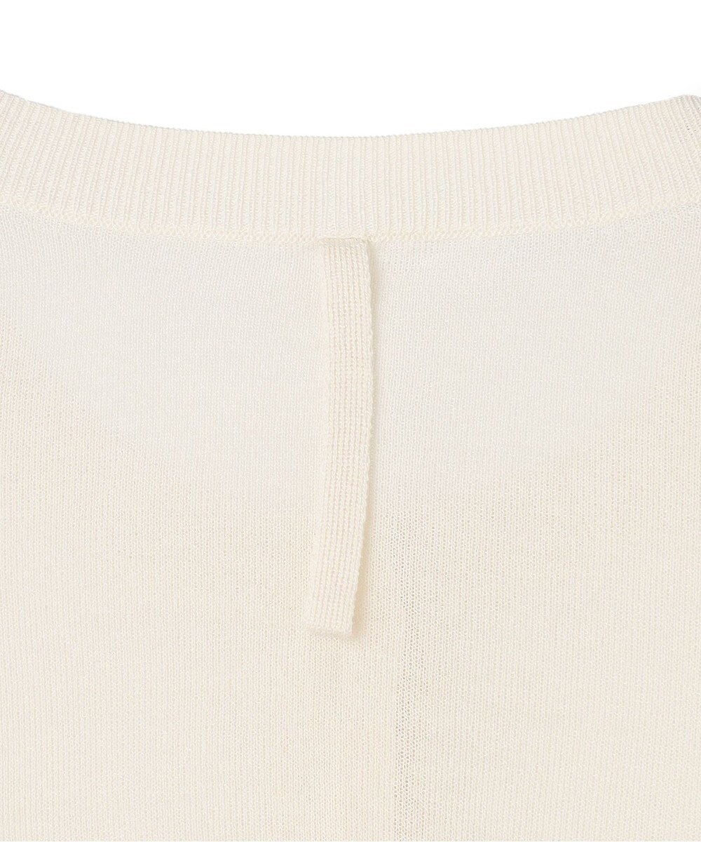 BEIGE， MOISE / シアーニット　5分袖カーディガン 