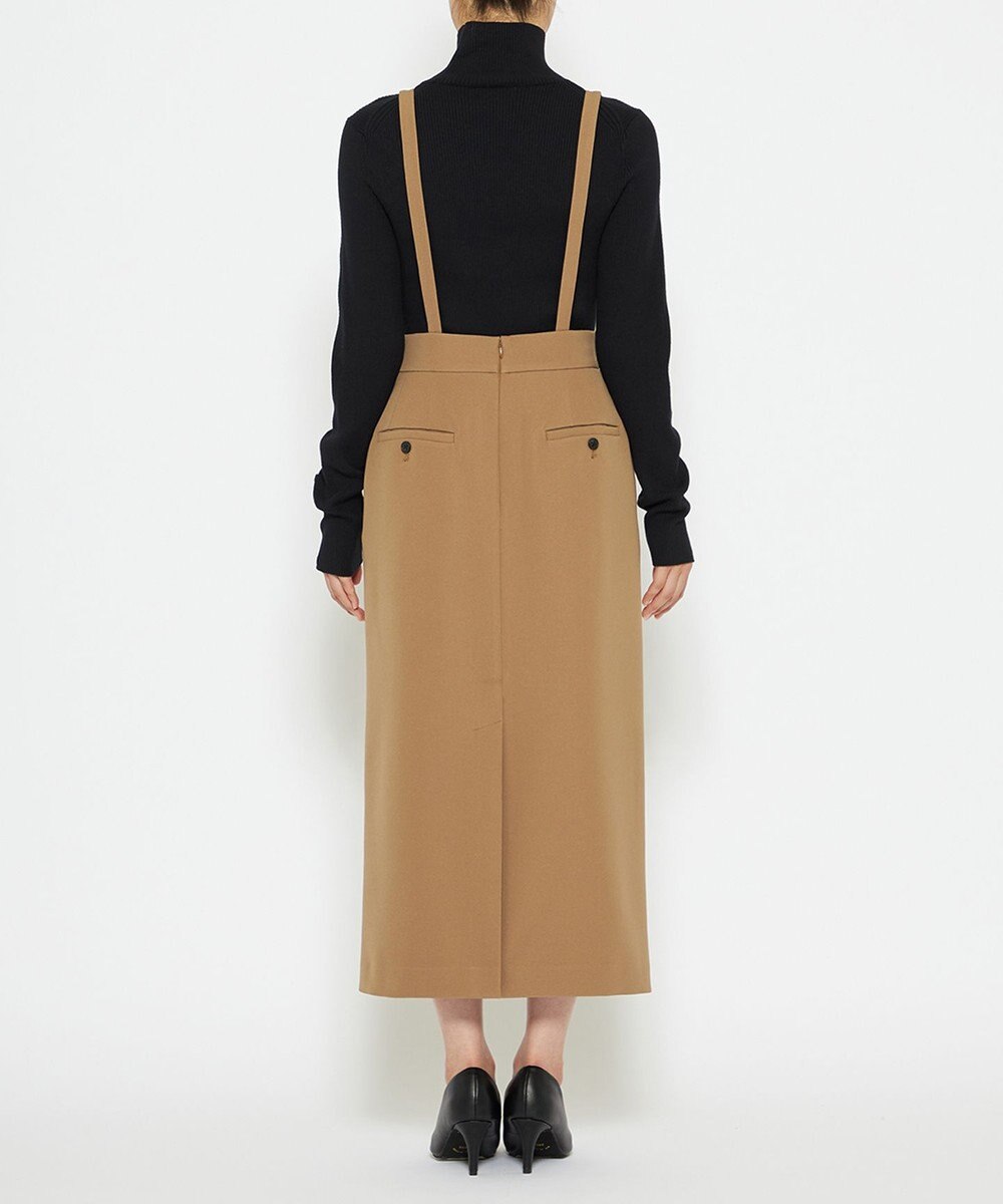 uncrave 【防しわ・UVカット・洗濯機洗い可】バルキーツイル スカート(サスペンダー付き)（uncrave STANDARD） 