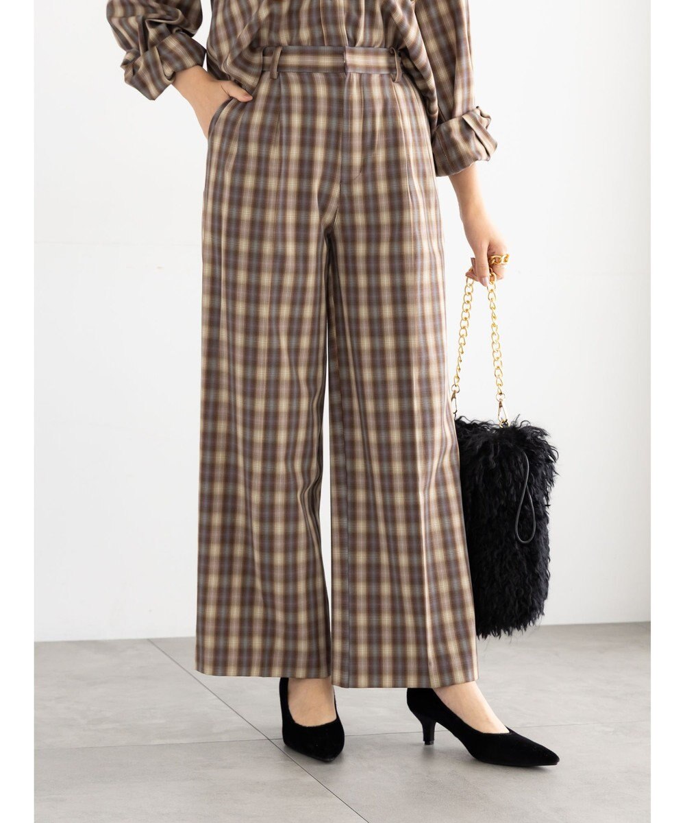 Te chichi チェックスラックス（セットアップ可）《2025Autumn catalog item》 