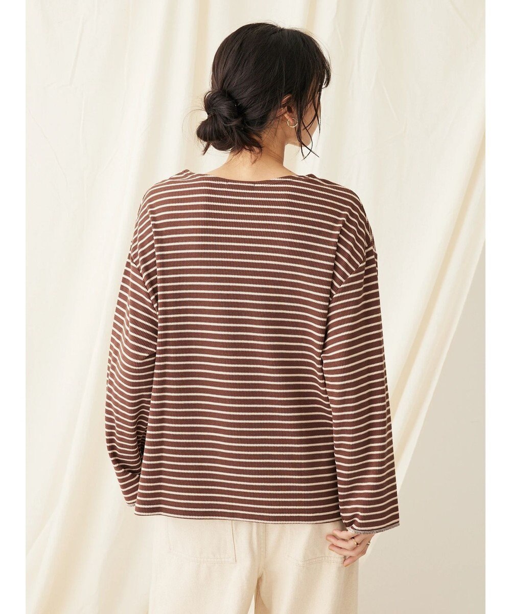 CRAFT STANDARD BOUTIQUE ボーダーワッフルプルオーバー 