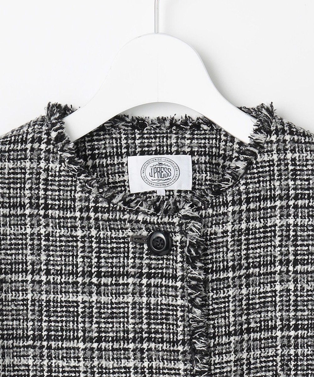 J.PRESS LADIES L Lightループチェック ツイード ジャケット 