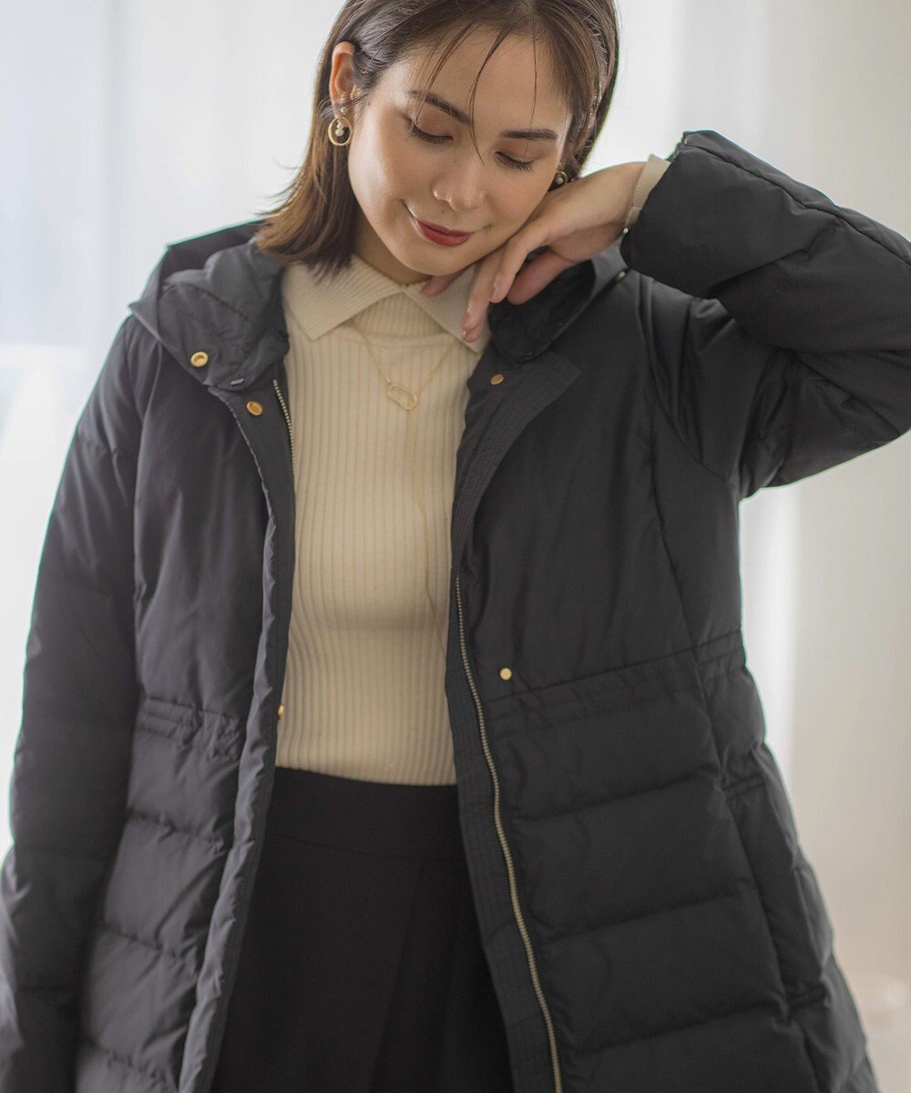 組曲 ライトタフタロングダウンコート 