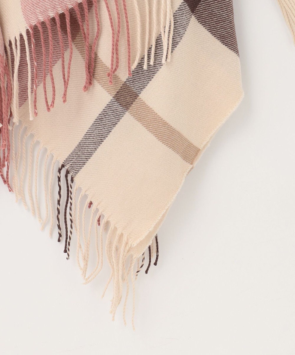 ANY SIS ノーブルチェック ポンチョ ストール 