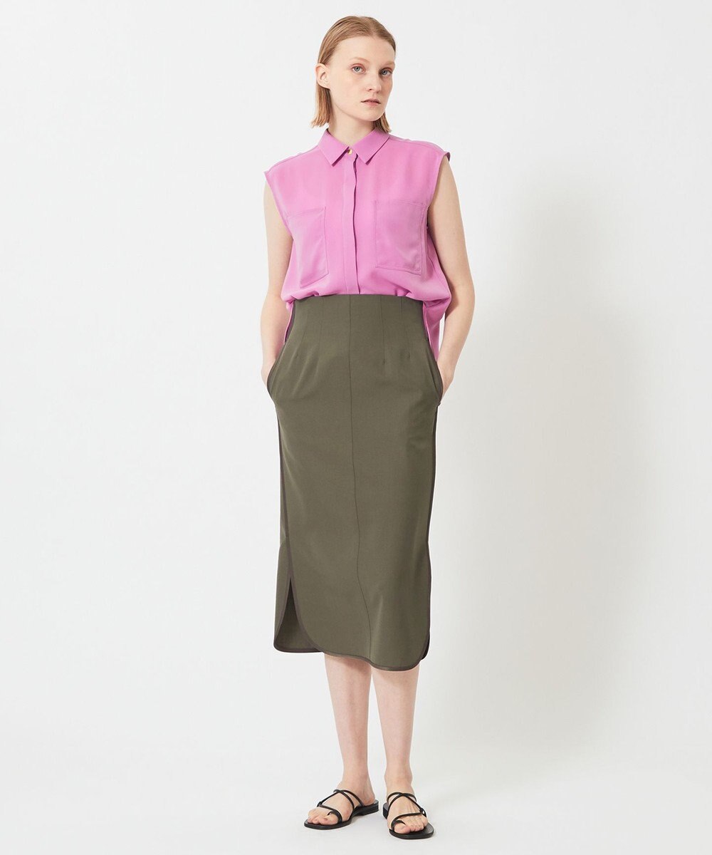 BEIGE， HYACINTH / ショートカラーシャツ 