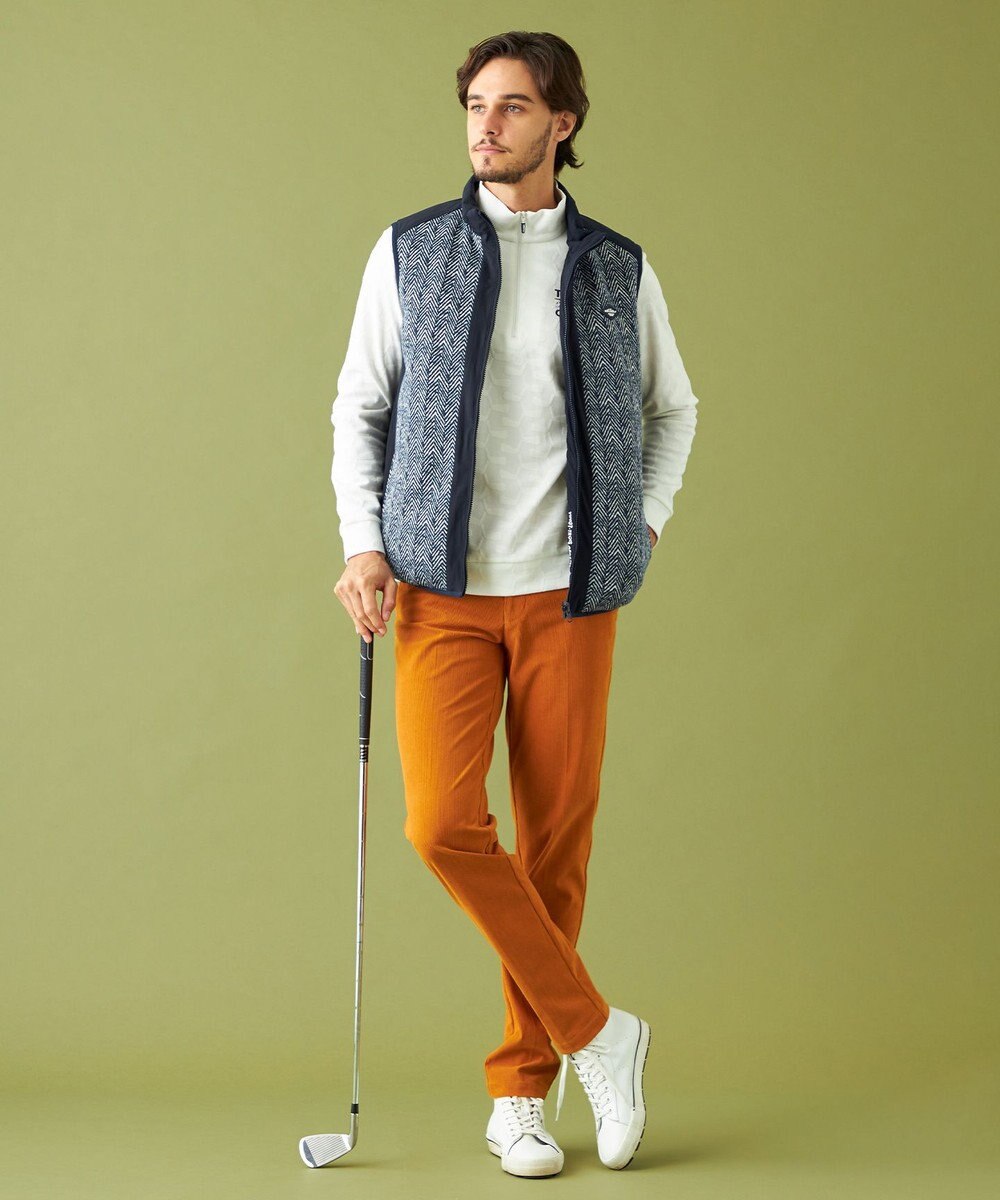 23区GOLF 両面使える【MEN】リバーシブル ダウンベスト 