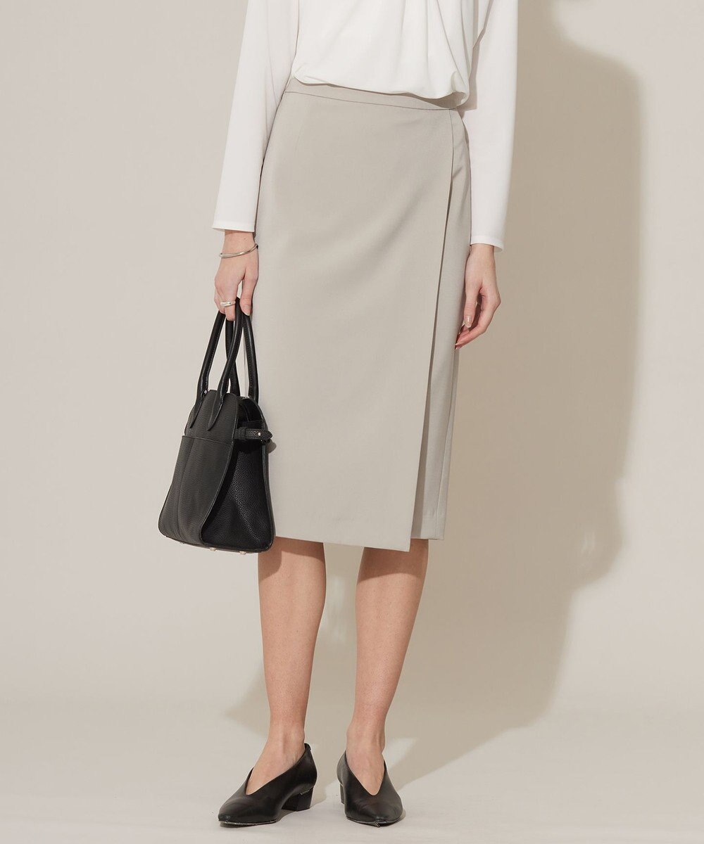 ICB  【新色追加・防シワ・速乾・洗える】Fied ラップ風スカート 