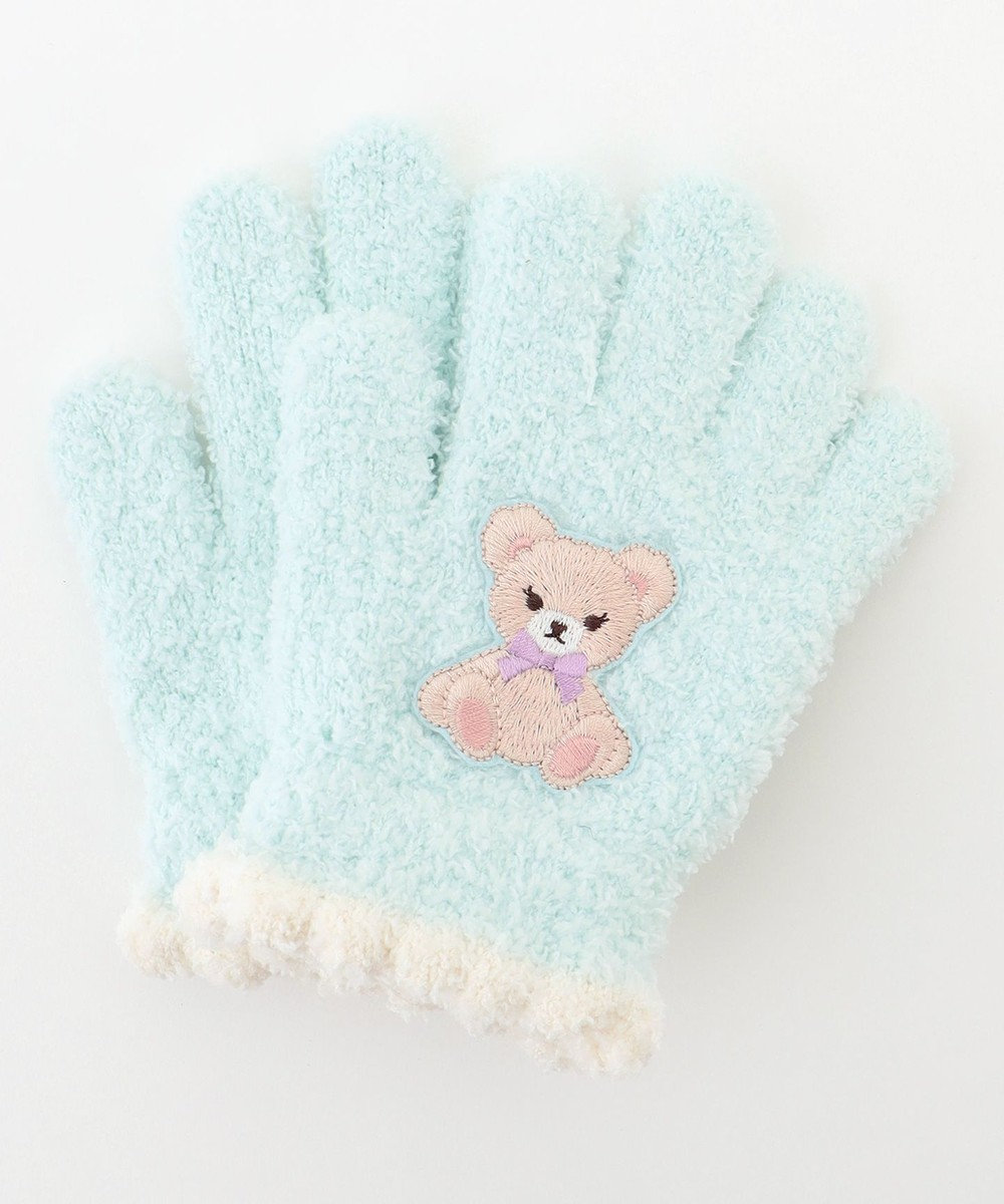 ANY KIDS アニマル刺繍手袋 