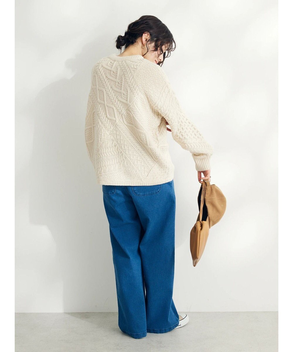 CRAFT STANDARD BOUTIQUE 裏起毛デニムワイドパンツ 