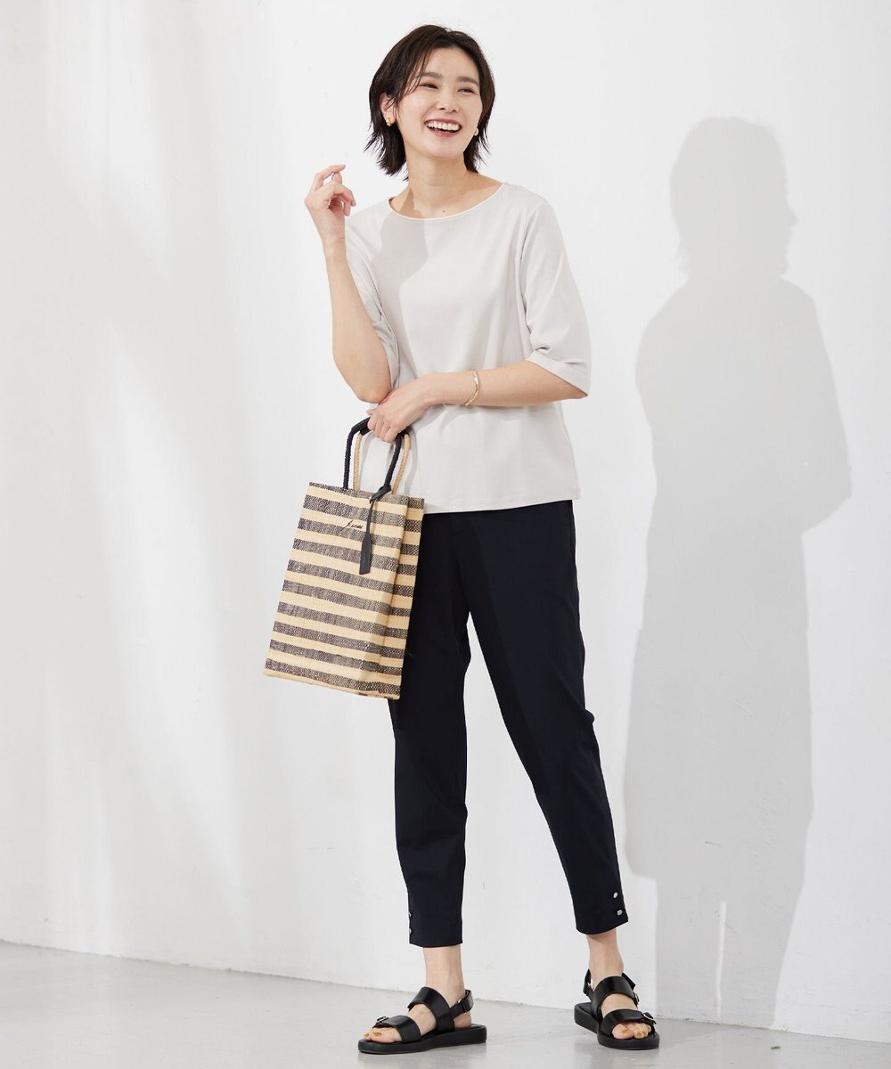 J.PRESS LADIES 【洗える】コンジュンク トリコットツイル パンツ 