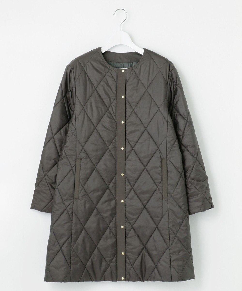 J.PRESS LADIES 高密度タフタ キルティング ロング コート 