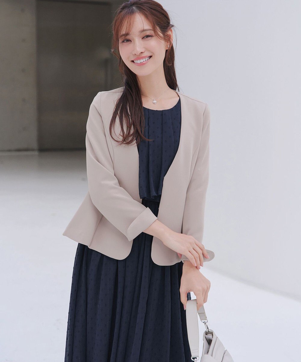 Tiaclasse 【新色追加】シフォンドレープワンピース 