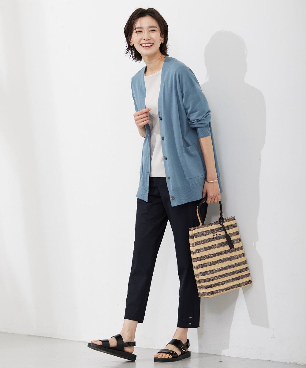 J.PRESS LADIES 【洗える】コンジュンク トリコットツイル パンツ 