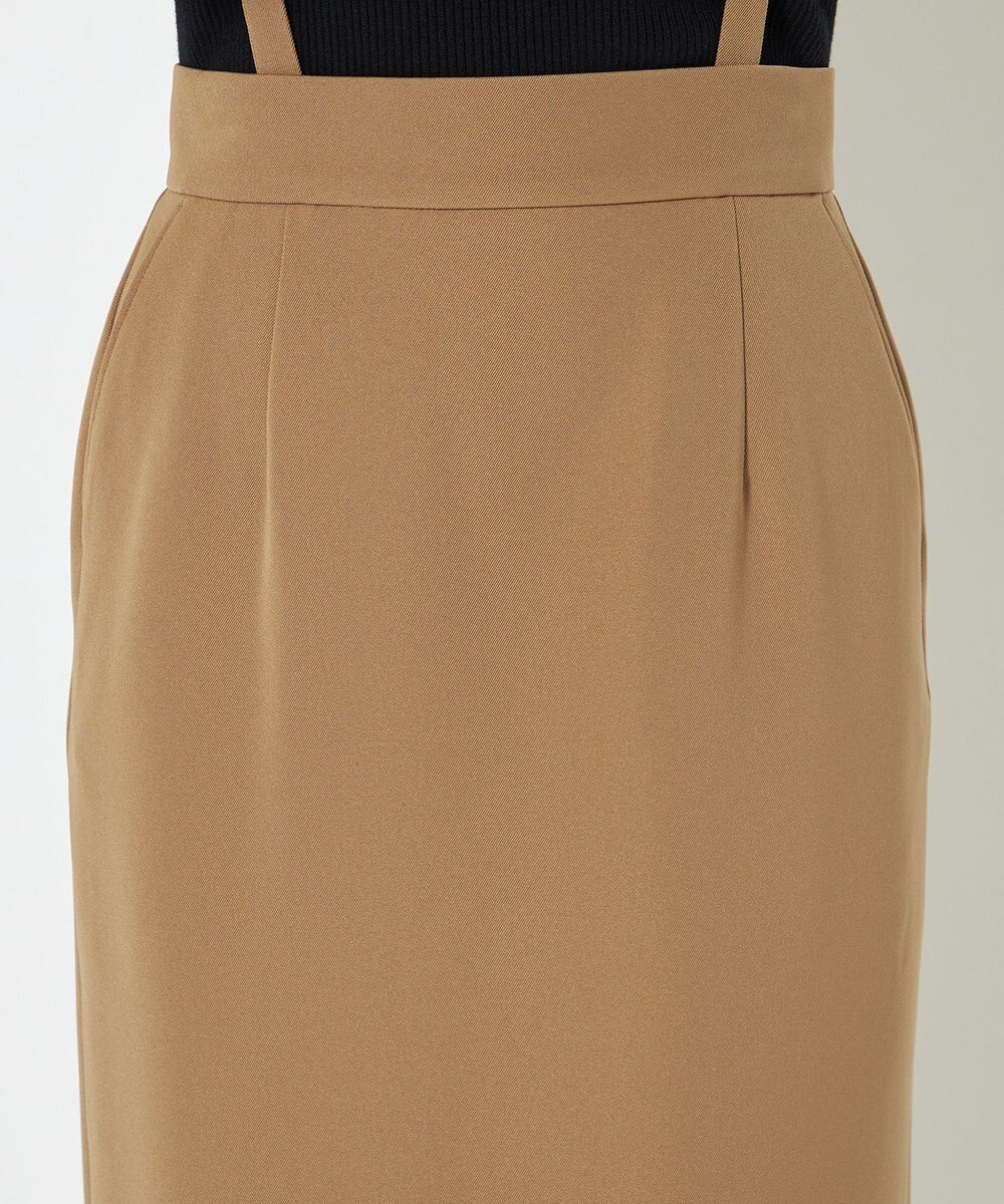 uncrave 【防しわ・UVカット・洗濯機洗い可】バルキーツイル スカート(サスペンダー付き)（uncrave STANDARD） 