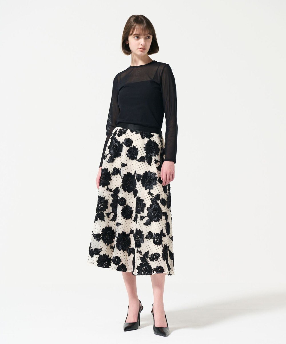 GRACE CONTINENTAL サテンコードスカート 