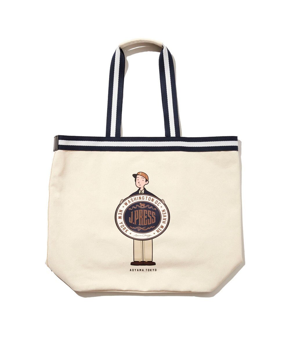 J.PRESS MEN 【AaronChang】【UNISEX】イラスト トートバック 