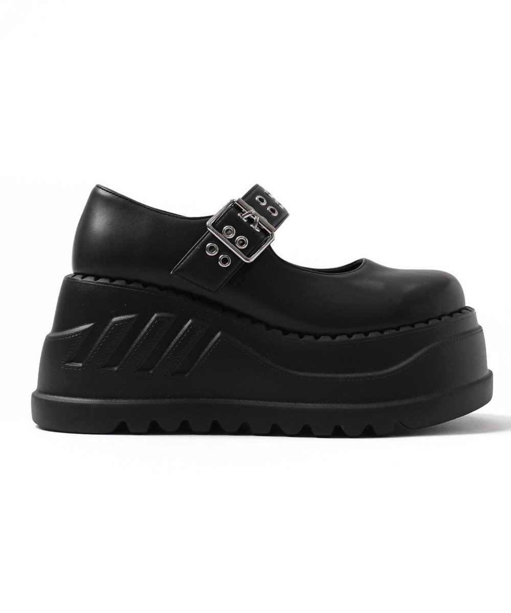 WEGO 厚底ハトメワンストラップシューズ 