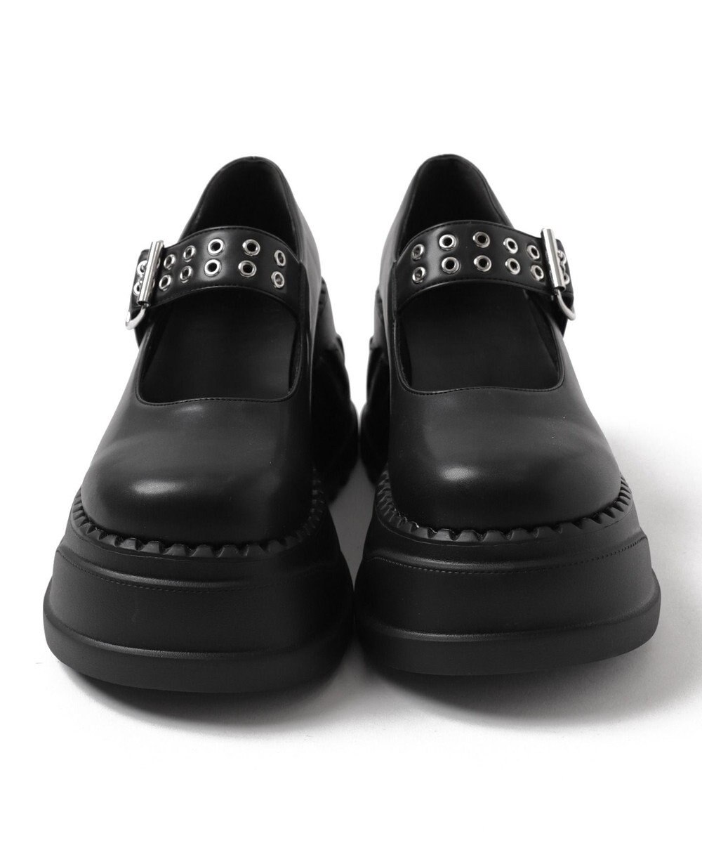 WEGO 厚底ハトメワンストラップシューズ 