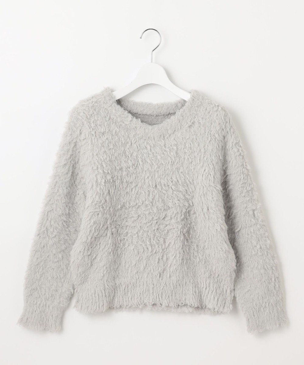 Feroux 【洗える】シャギーVネック ニット 