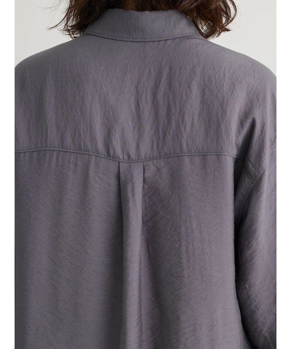 Green Parks レギュラーカラーシアーシャツ 