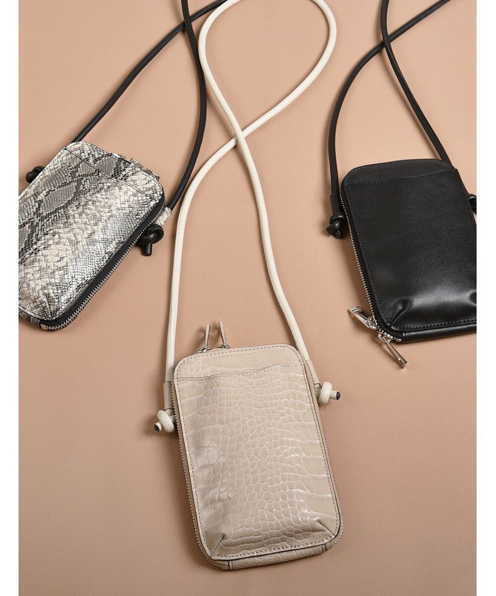 LA BAGAGERIE 【MONICA】サイドノットスクエアポシェット 