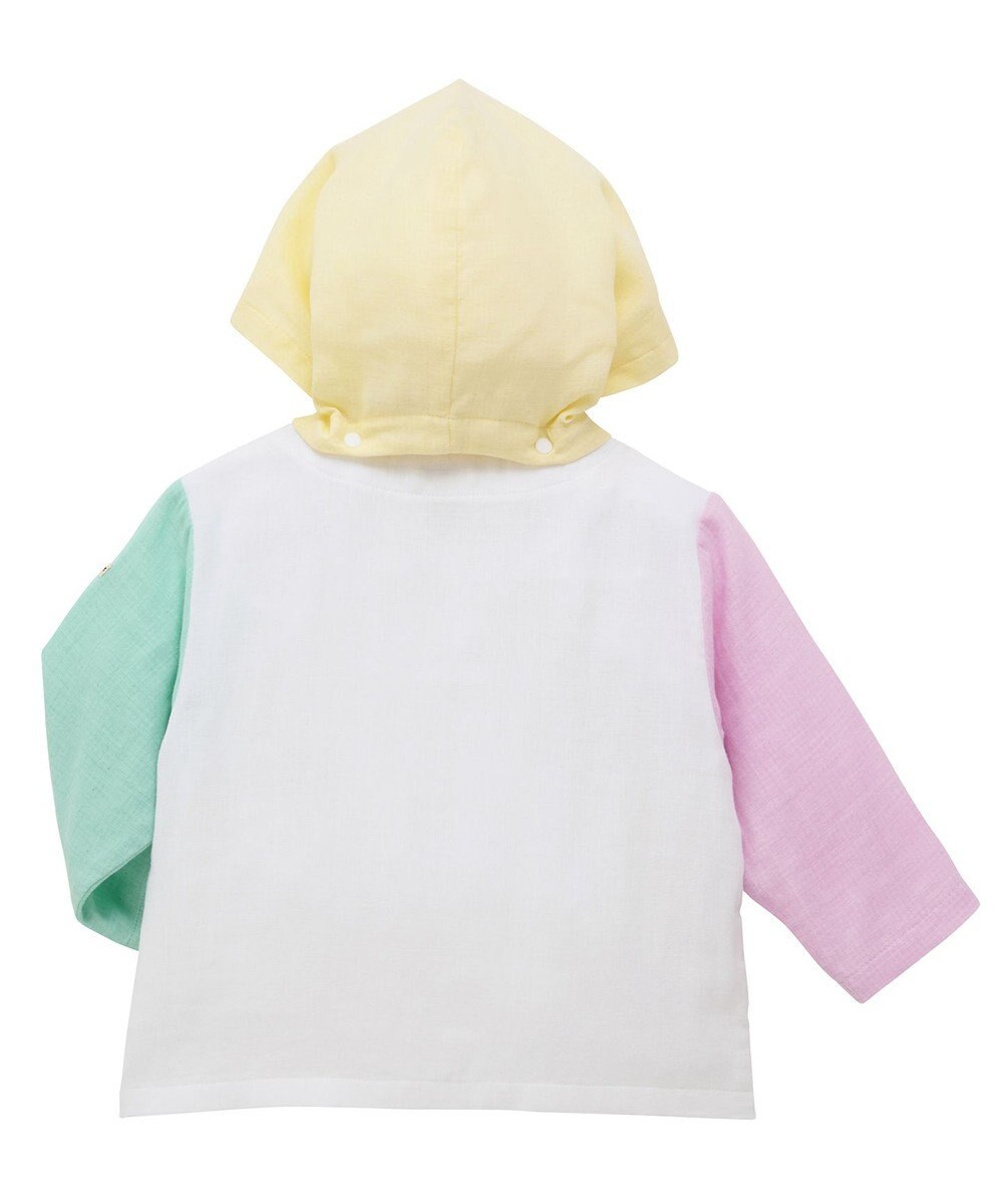 MIKI HOUSE HOT BISCUITS 【80-120cm】二重織ガーゼ素材 パーカ 