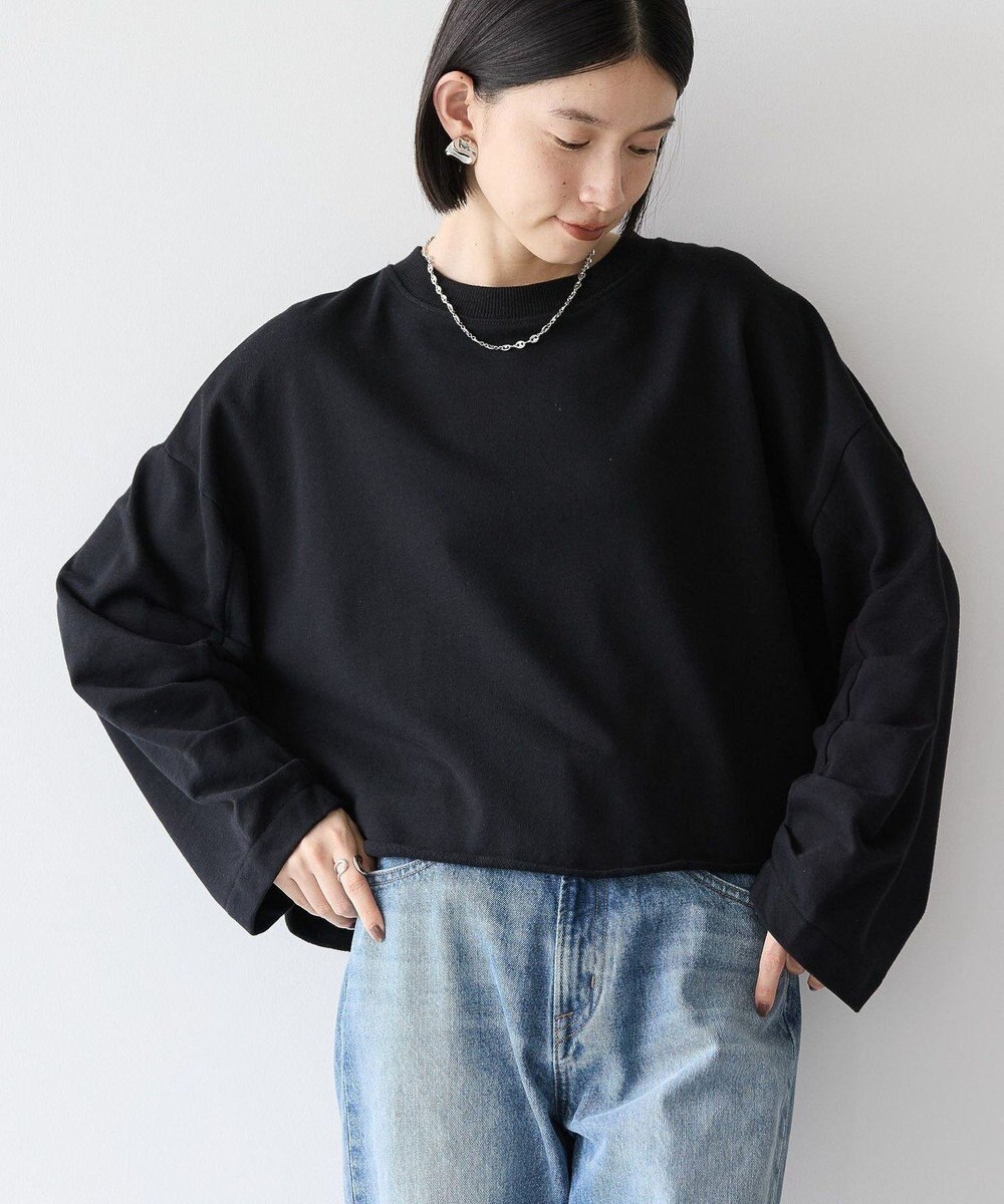 AMERICAN HOLIC ミニ裏毛タックスリーブショートプルオーバー1 