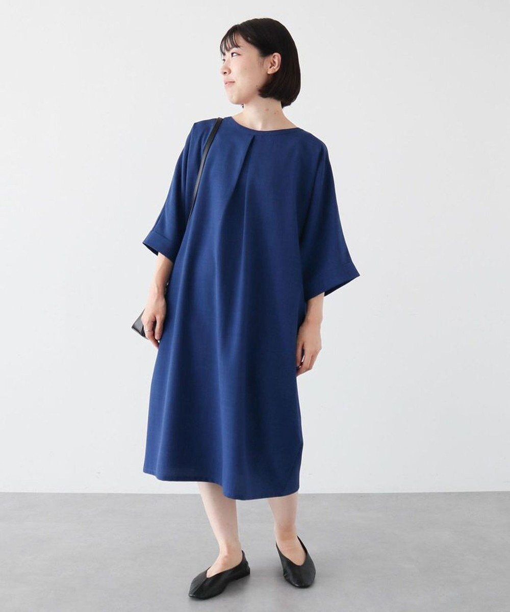 Green Parks 前後２ｗａｙ　ミディ丈タックワンピース 