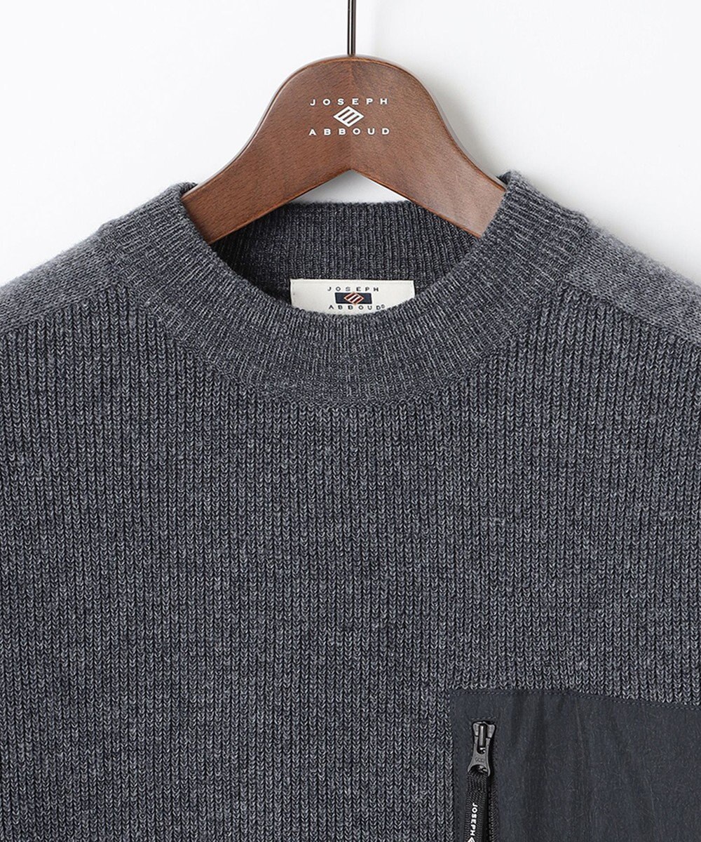 JOSEPH ABBOUD MOUNTAIN 【UNISEX】リサイクルウールポリ ニット 