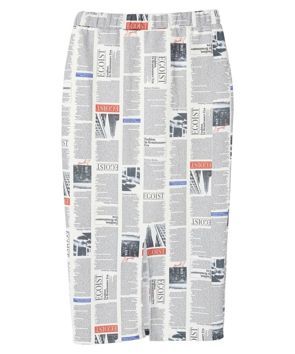 Green Parks ＥＧＯＩＳＴ　マガジンプリントスカート 