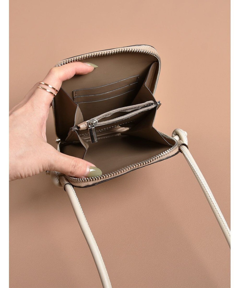 LA BAGAGERIE 【MONICA】サイドノットスクエアポシェット 