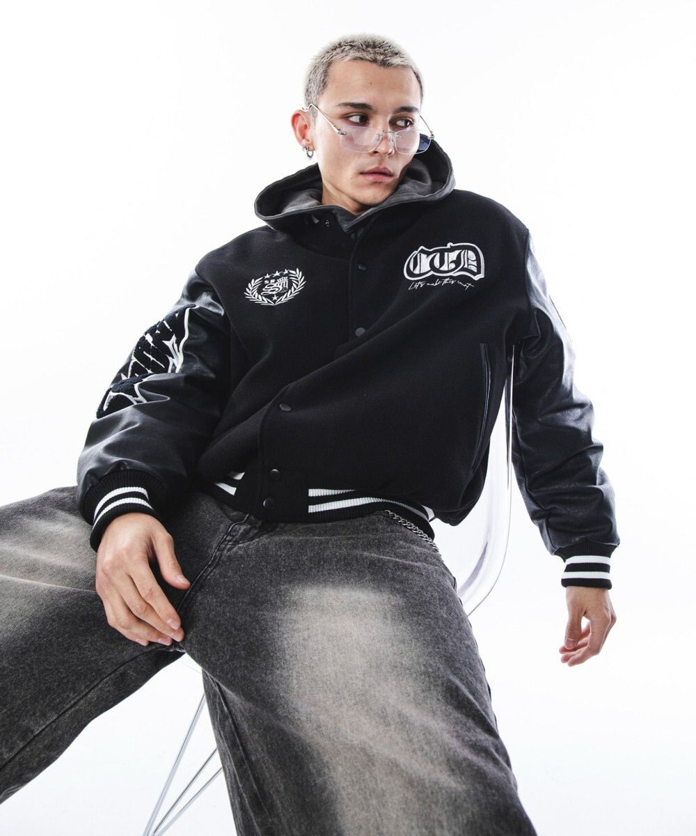 WEGO 【ユニセックス着用ITEM】メルトンワッペンスタジャン 