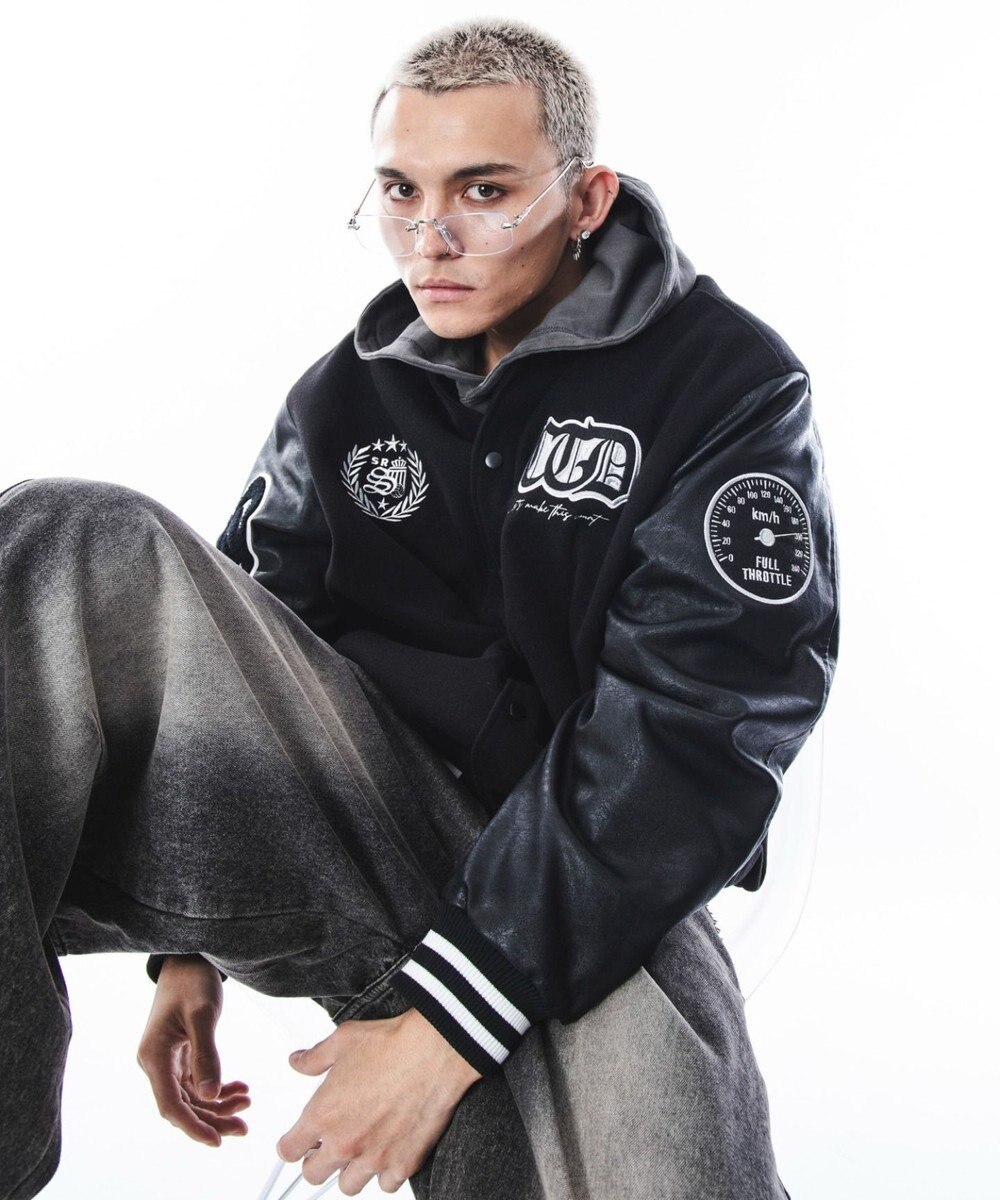 WEGO 【ユニセックス着用ITEM】メルトンワッペンスタジャン 