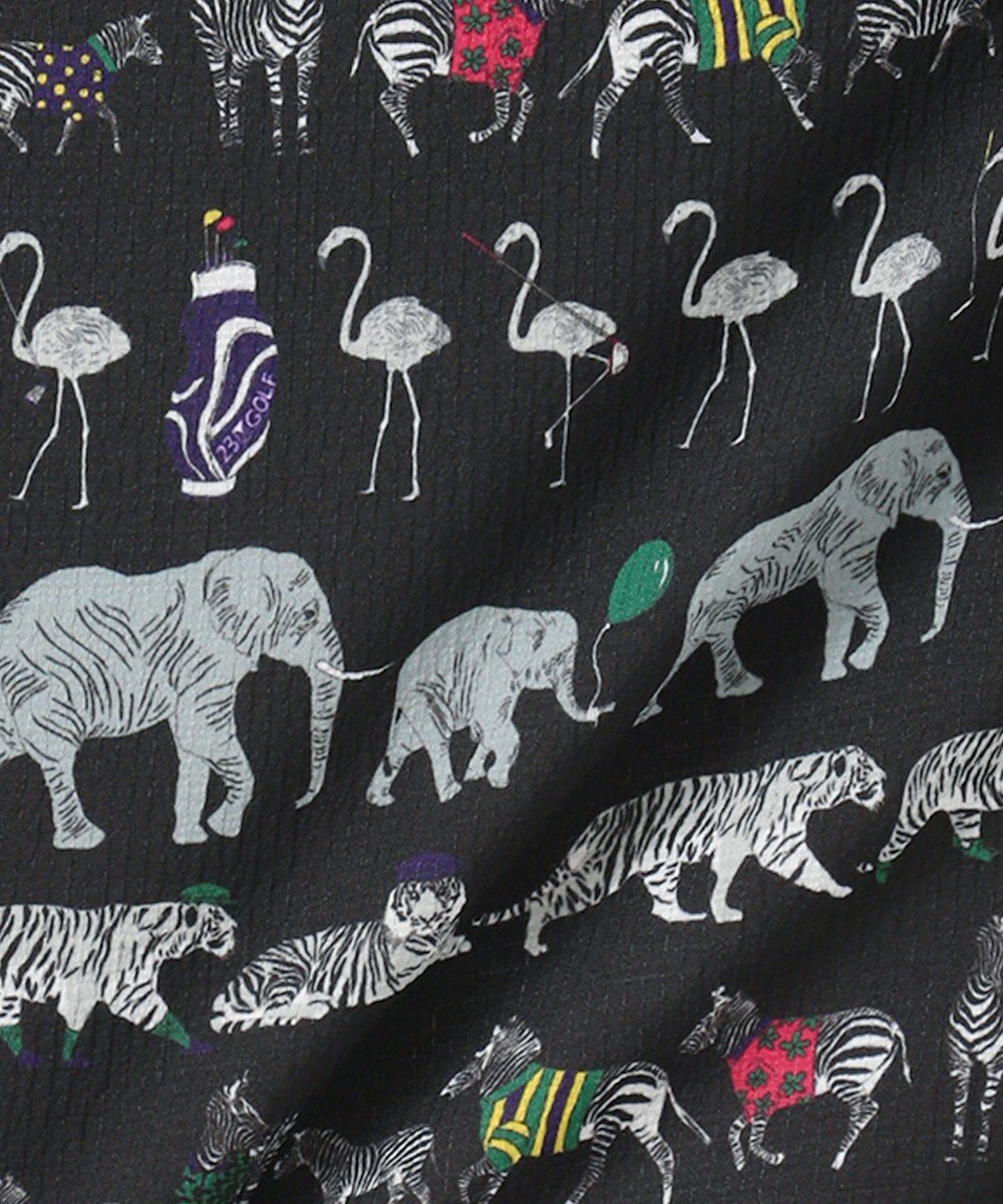 23区GOLF 【WOMEN】【ストレッチ】オリジナルパレード柄 クールメッシュスカート 