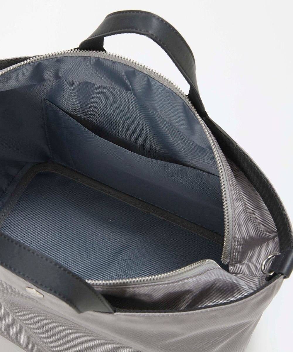 TOPKAPI 【Breath TOPKAPI sis】【WEB限定】ナイロン レザーポケット ミニ トートバッグ ショルダー付き 軽量 / CALM カーム 