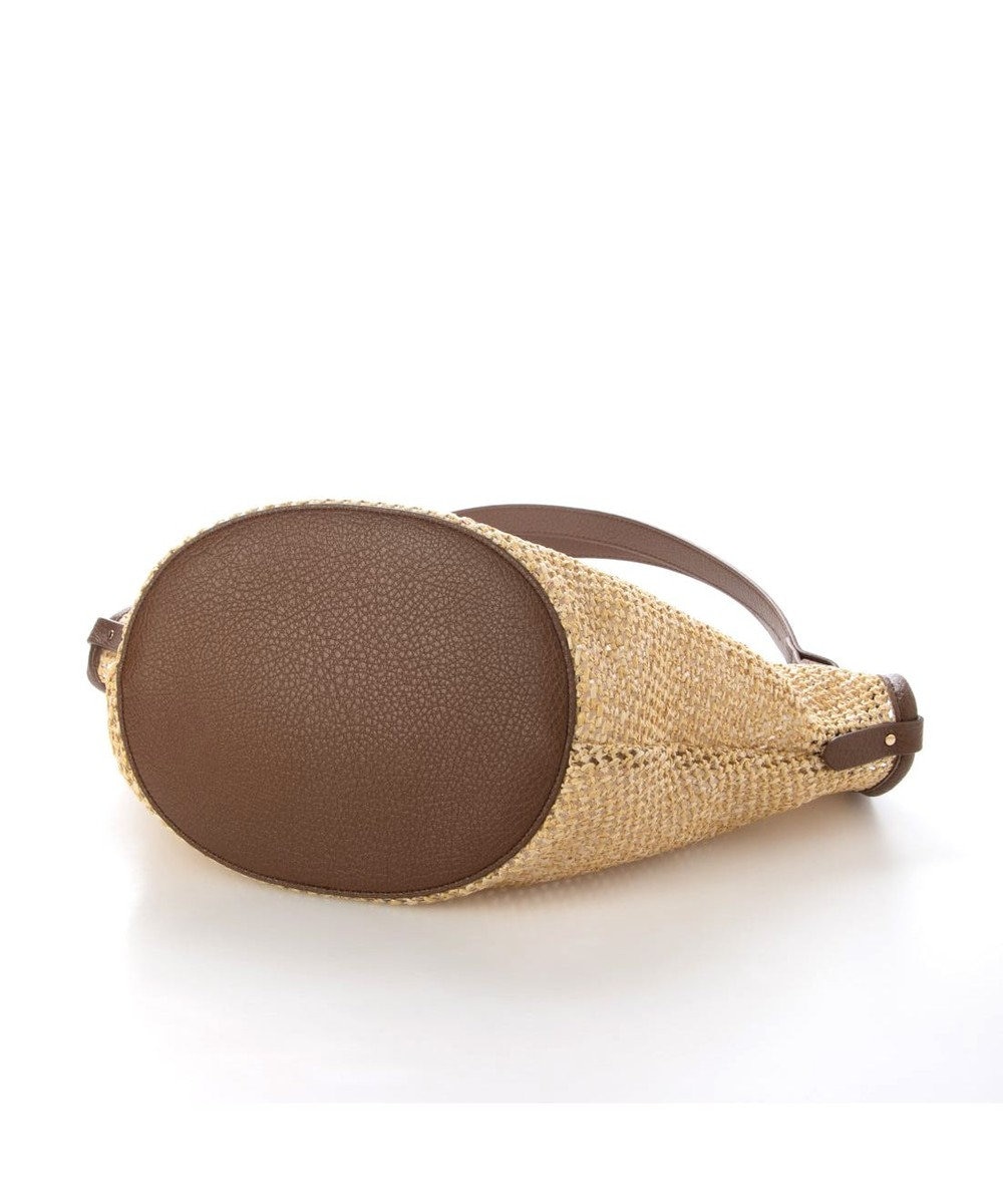 UNBILLION カシュカシュ cachecache / フェイクレザーショルダーバッグ付雑材風トート 