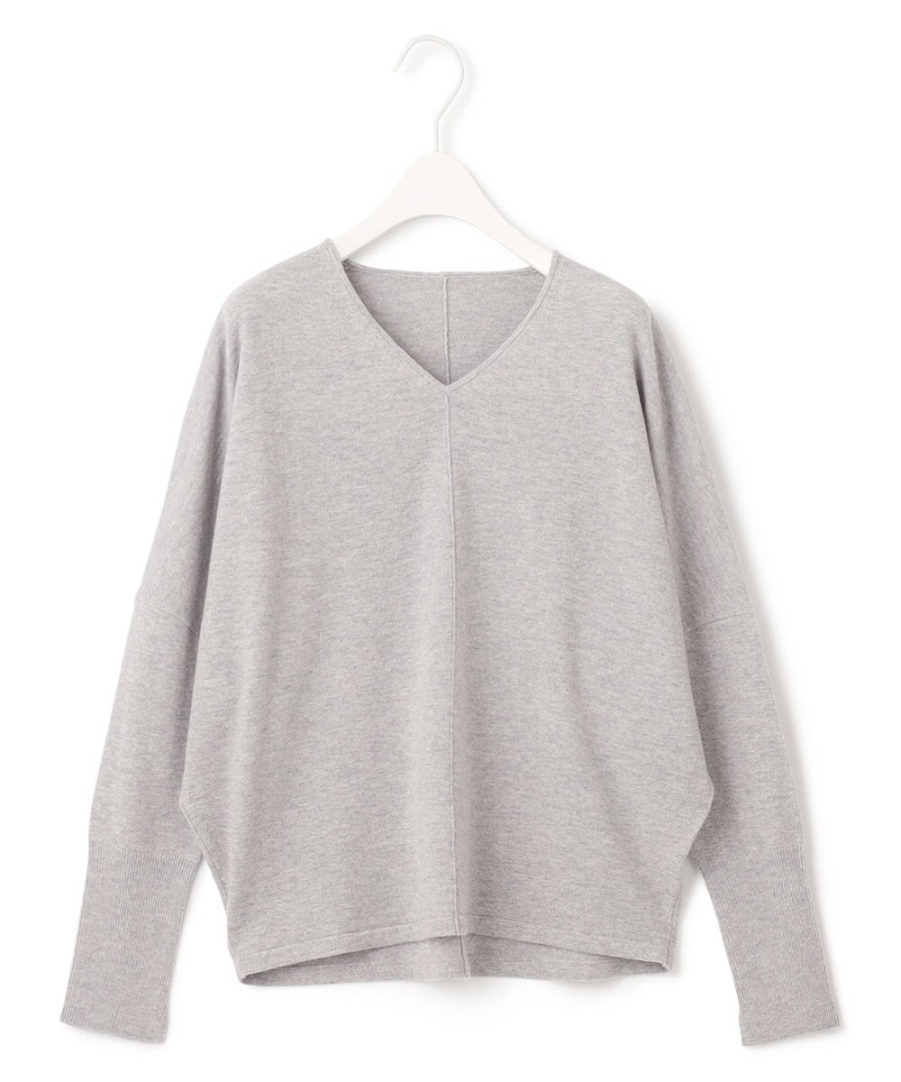 ICB 【洗える】ソフトウールハイゲージ Vネックプルオーバー 