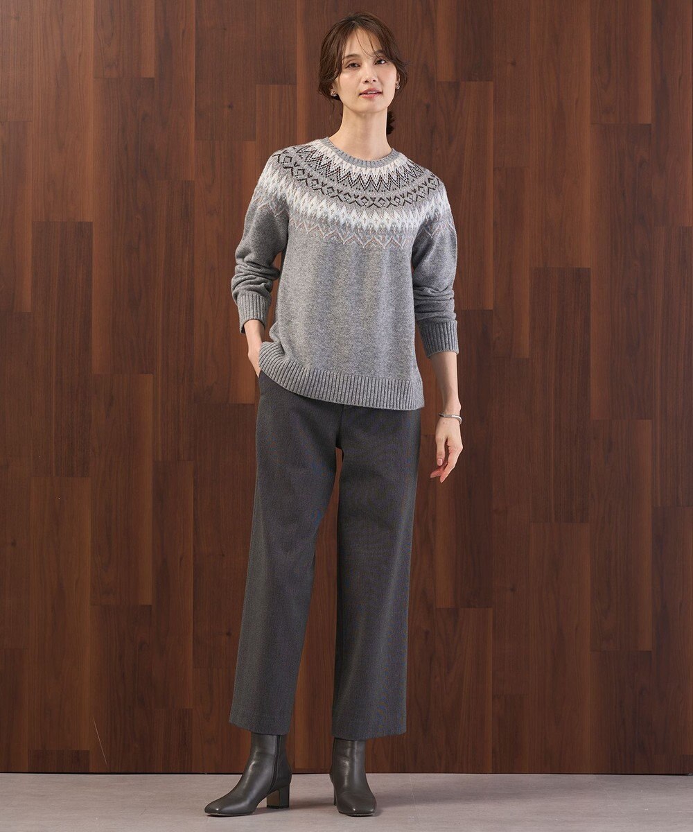 J.PRESS LADIES FAIR ISLE ラウンドネック ニット 