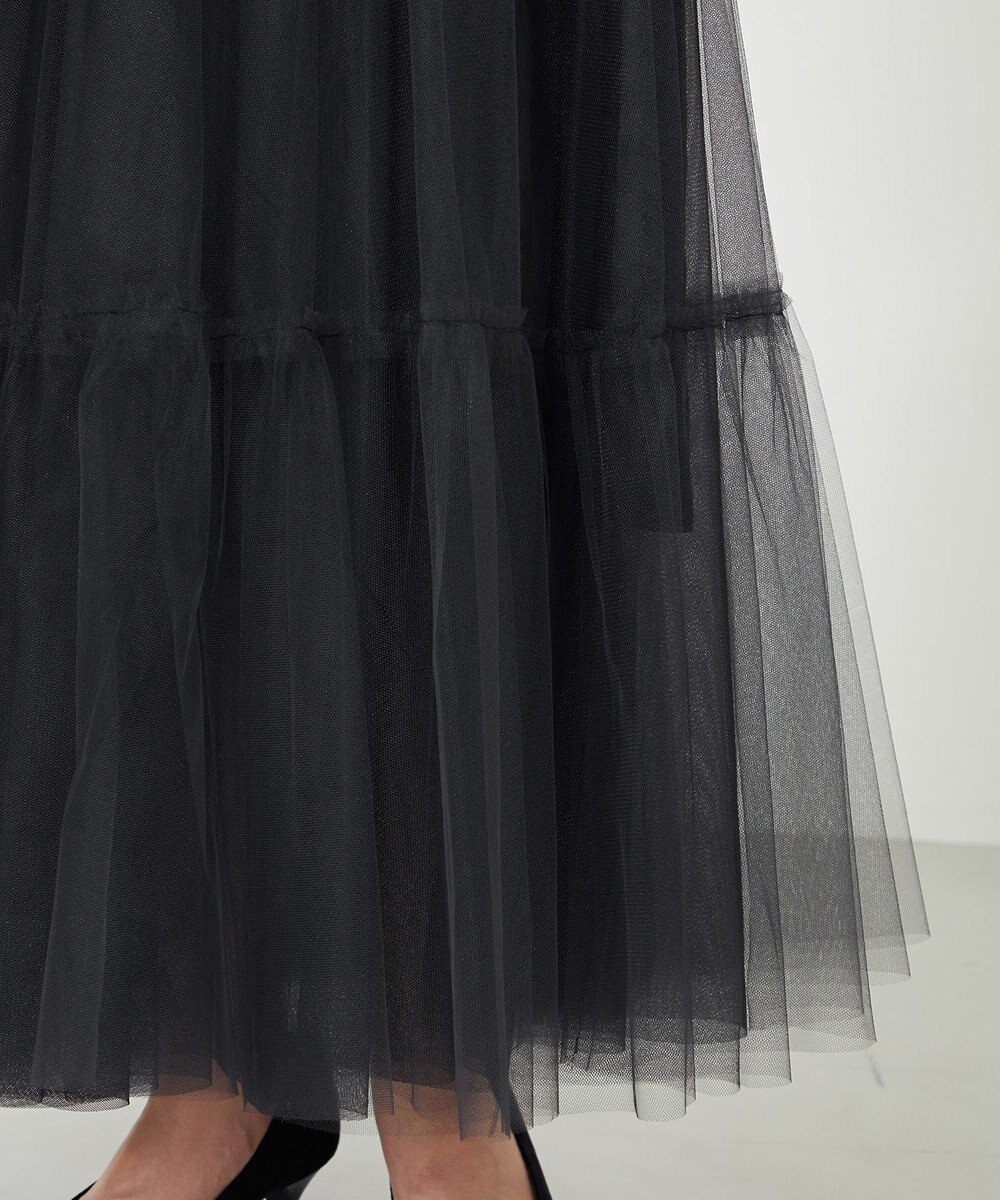 NAVE 【Nave・洗える】チュールフレアースカート 