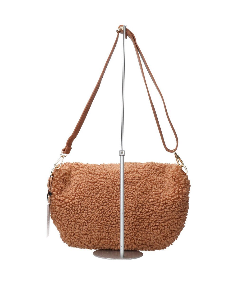 INTER-CHAUSSURES 【ANDREA CARDONE ITALI】レザーストラップボアショルダーバッグ 