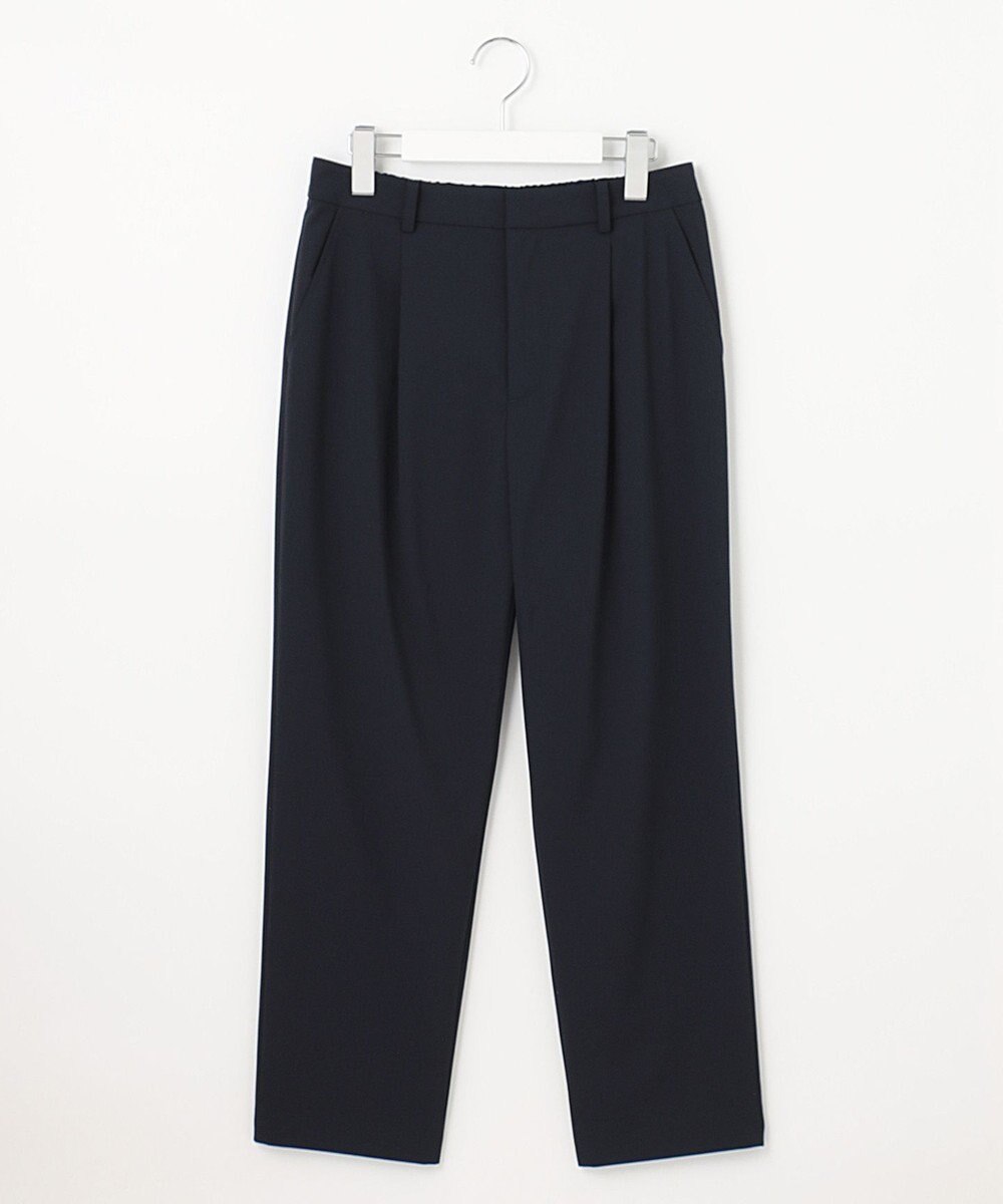 J.PRESS LADIES 【洗える】マイクロタイプライターストレッチ テーパード パンツ 