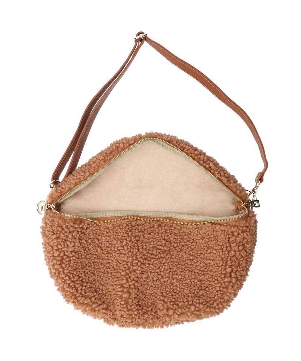 INTER-CHAUSSURES 【ANDREA CARDONE ITALI】レザーストラップボアショルダーバッグ 